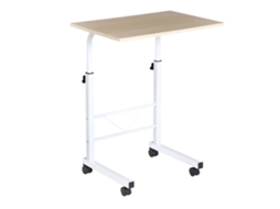Mesa Lateral Altura Ajustável Rodízios Freios Formato C Aço