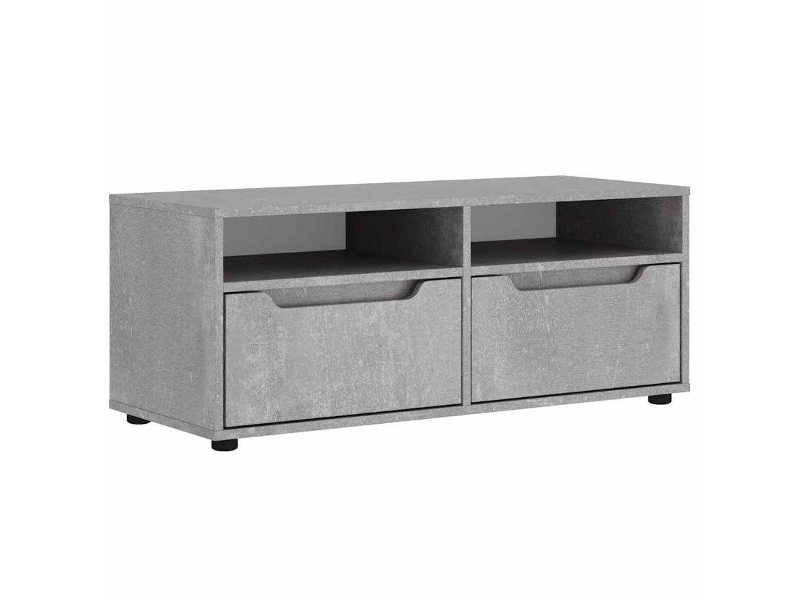 TV Móvel Visnes Derivado da Madeira Cinzento Betão 100x40x38 cm MAISON EXCLUSIVE