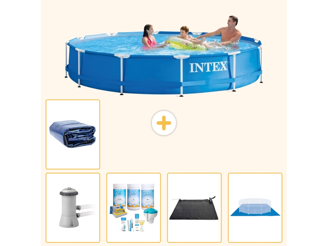 Intex Piscina Com Estrutura Redonda - 366x76 Cm - 6-peças S20480