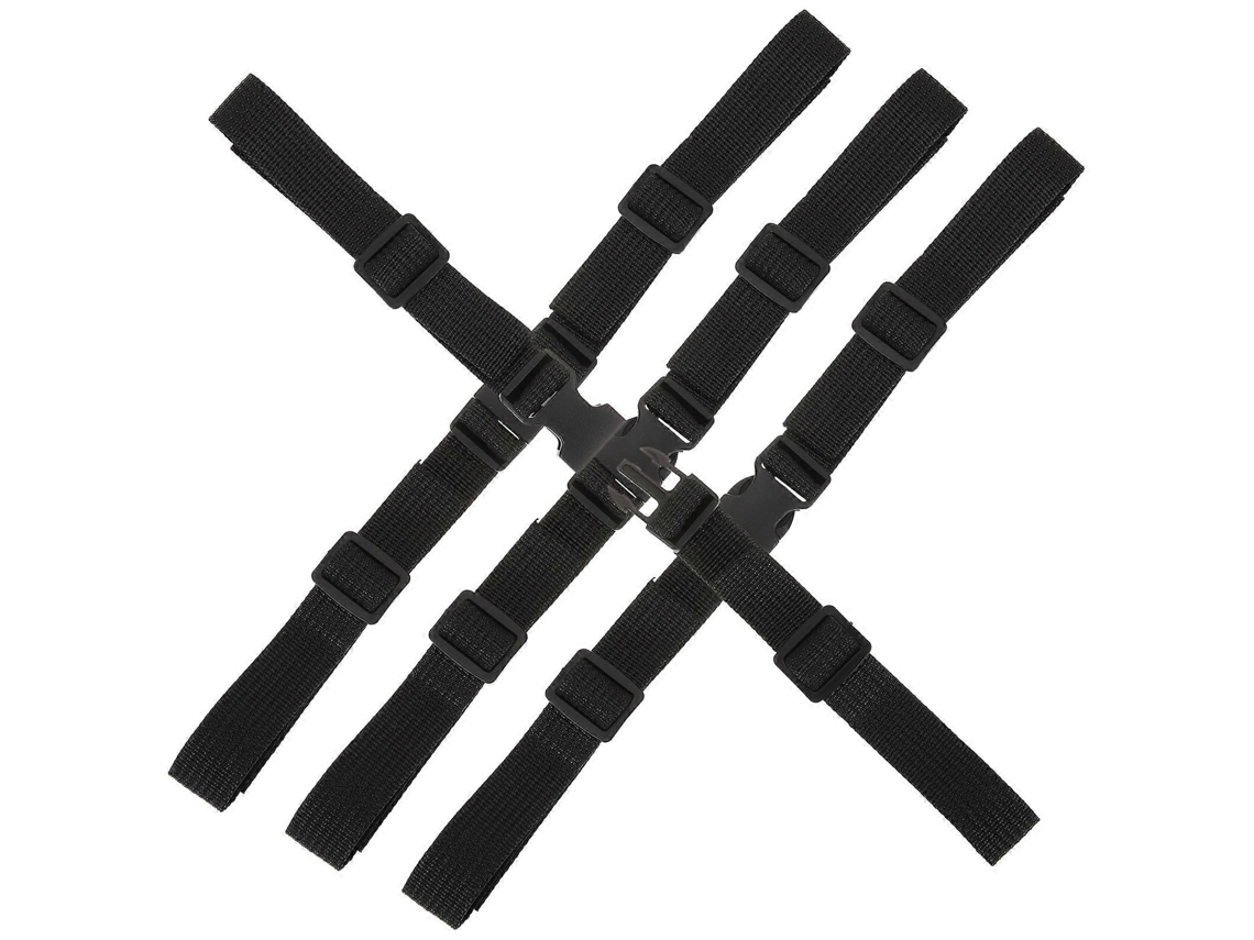 Lurelia Bolsa Bagagem, Resistente, Conjunto 50 Peças, Preto, 32,50x2,00x0,50cm, 12,77x0,79x0,20 Pol