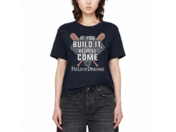Rockinstone Field Of Dreams If You Build It Navy Adult T-shirt Size:xl
