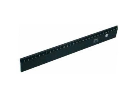 Regla bisel aluminio negra 1000x40x5mm.