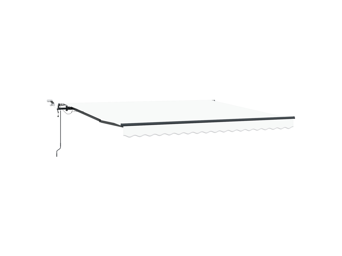 Conjunto 1 Tecido De Toldos Vidaxl Branco Poliéster (400 × 300 Cm)