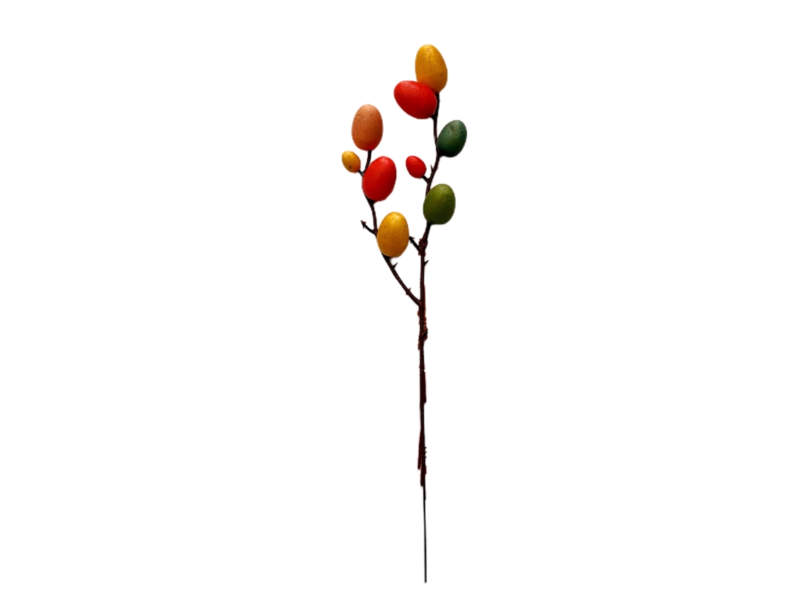 Laxiscreed Pack De 6 Ovos De Páscoa Decorativos Com Ramos De 33cm Para Decoração Festiva