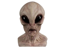 Máscara De Látex Alienígena Halloween Máscara De Terror Alienígena Capacete Olysi Shop (alien Cinza)
