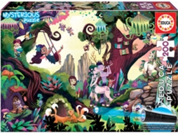 Puzzle EDUCA 200 Mysterious Bosque Mágico (Idade Mínima: 6 Anos - 200 Peças)