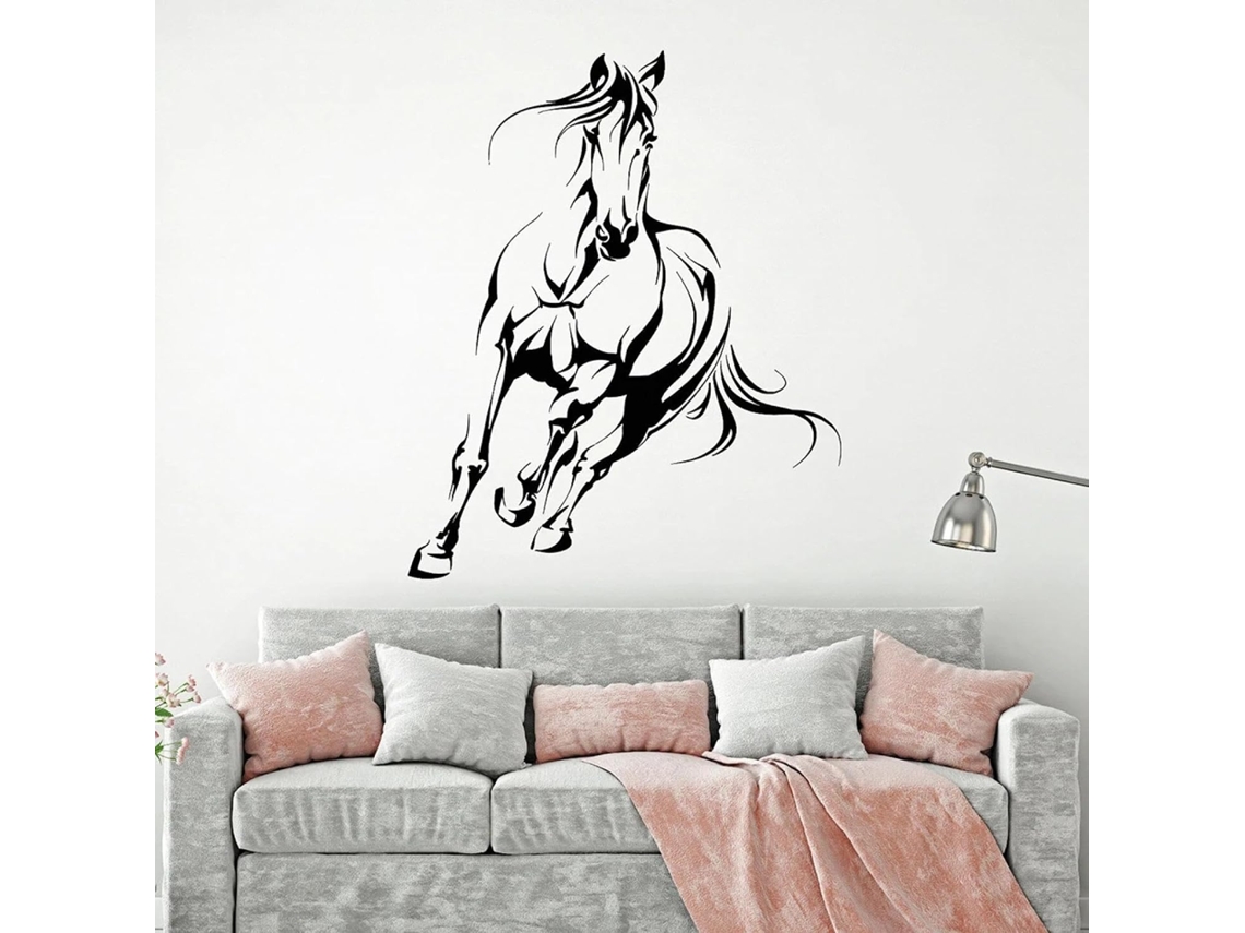 Adesivos Muraux Animaux Chevaux, Adesivos Muraux Em Vinil, Adesivos Decorativos Para Salle De Jeux Animaux.