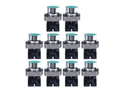 Interruptor De Botão Auto-resetável 22mm Cabeça Plana Iniciar Parar Ac240v Xb2-ba31 10pcs