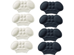 Protetores De Calcanhar Packove, 4 Pares, Inserções Antiderrapantes Invisíveis, Material Seguro E Confortável, Para