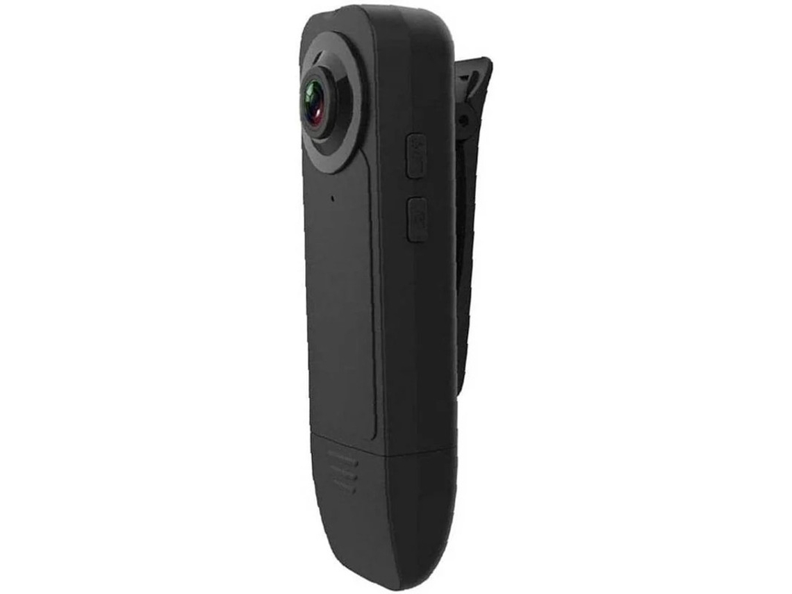Mini câmera espiã 1080p HD sem fio com clipe, detecção de movimento, visão noturna, segurança residencial, preta, Bestvite