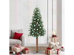Vidaxl Árvore De Natal Slim Verde 210 Cm