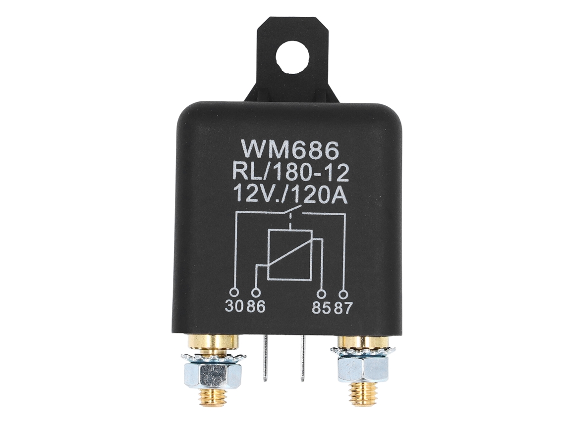 Relé Solenoide De Partida De Cobre E Abs Para Veículos 12vdc 120a Substituição Profissional