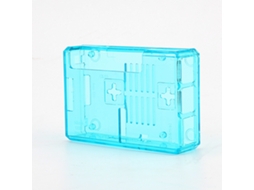 Caixa De Caso Liso Transparente Azul Abs Atualizada Para Raspberry Pi 2 Modelo B/b Luz Dourada