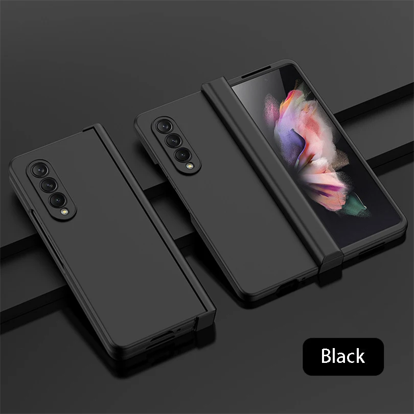 (preto, Galaxy Z Fold3 5g) Capa Para Celular Em Material Pc, Compatível Com Samsung, Capa Protetora Dobrável Ultrafina Com Dobradiça.