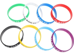 Conjunto De 8 Pulseiras Silicone Para Formatura Da Angoily Perfeitas Lembrancinhas, Decorações E Eventos De Formatura