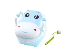 Mali vaso Sanitário Infantil Treinamento Banheiro Antiderrapante Detachable com Escova Azul