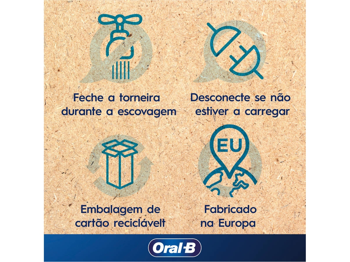 Escova Dentes Elétrica ORAL-B Pro 3 3500 Preta (1 Unidade)