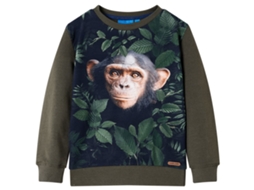 Sweatshirt Para Criança Cor Caqui 140