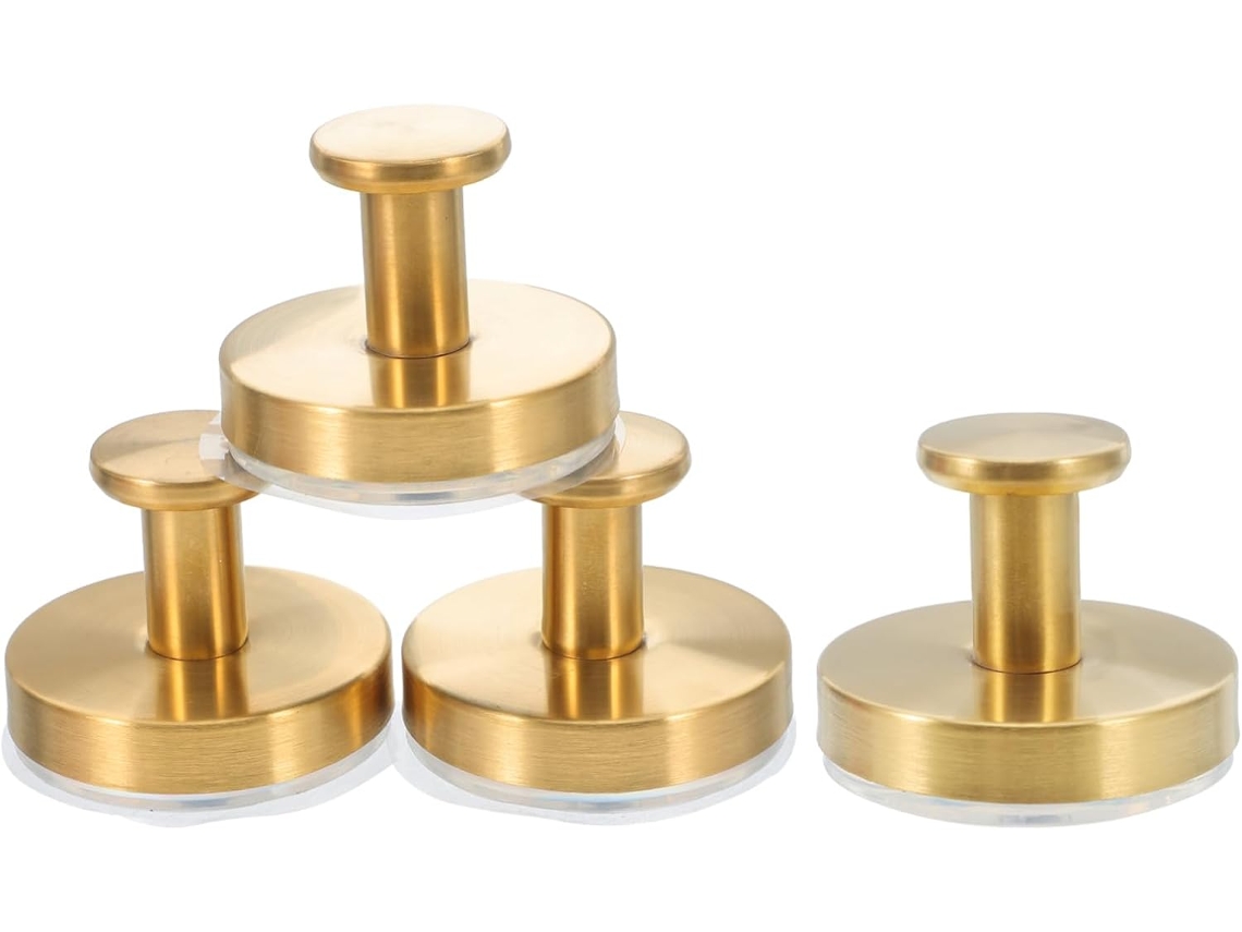 Kit De 2 Suportes De Toalha De Aço Inoxidável Para Banheiro, Cinza, Para Montagem Na Parede, Com Ventosas Fortes, Sem