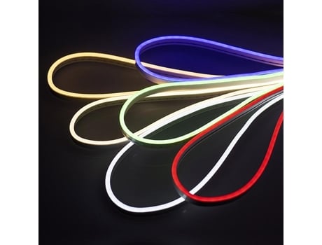 Fita Led Neon Flexível Ip65 500 Leds 12W/M 1200Lm/M 5 Metros