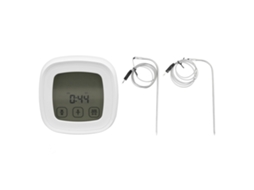 Termómetro Digital Lurelia Para Carne Com 2 Sondas E Visor Lcd Para Grelha E Forno, Retroiluminado, Magnético