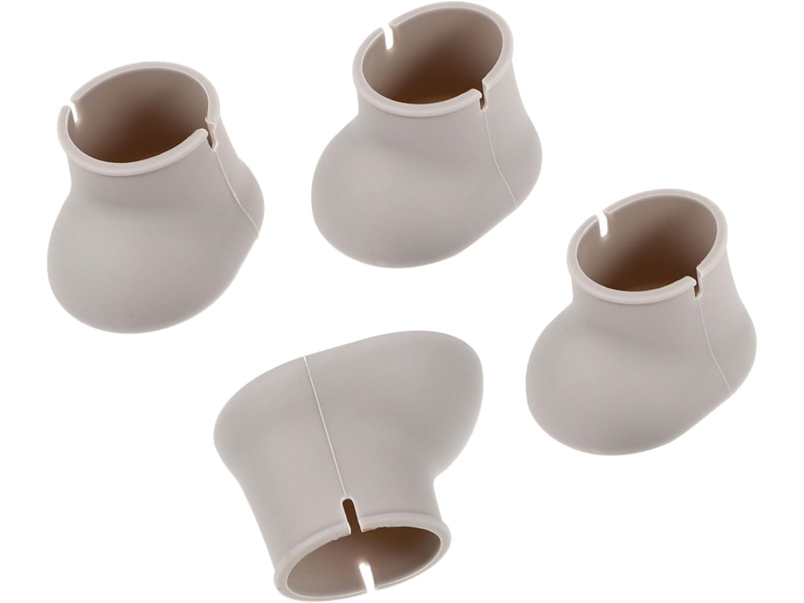 Protetores De Pés Silicone Villcase Com Proteção Antiderrapante Para Pisos, Conjunto De 4 Peças Para Cadeiras E Mesas