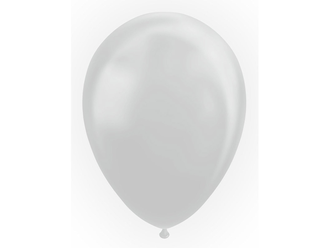 Balões WEFIESTA Prata Metálico 30 Cm