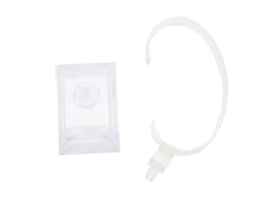 Suporte de Exibição de Relógio Transparente Plástico 360° para Loja Pulseira com Base