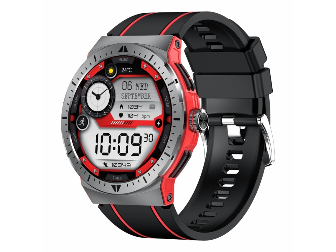 (vermelho) Relógio Smart Esportivo De 1,43 Polegadas Com Bluetooth 5.3 E Proteção Ip68
