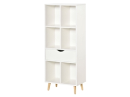 Estante com 6 compartimentos e 1 gaveta 50x29,5x120 cm S/MARCA