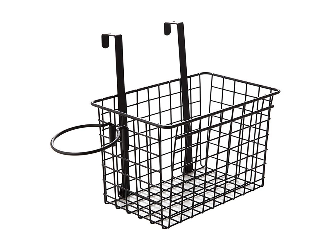 Suporte Para Secador De Cabelo Porta, Cesto Armazenamento, Prateleira Multifuncional Suspensa Banheiro E Cozinha.