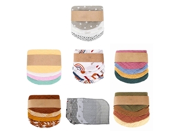 Babador Bandana De Musselina Para Bebês Meninas E Meninos, Unissex, Para Dentição, Com Estampas Nordic Afternoon/castle/retro Times/rainbo.
