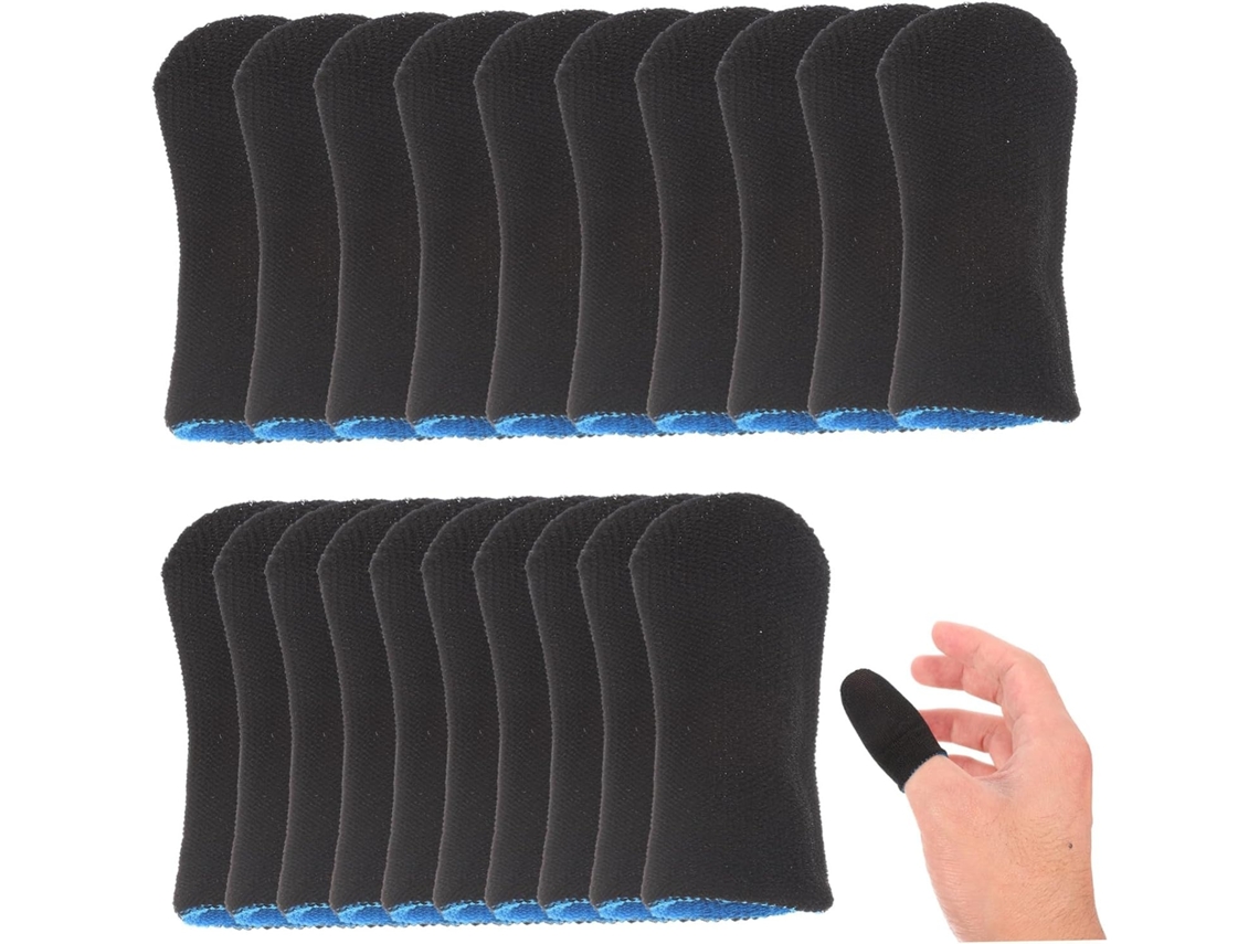 Lurelia Dedeiras Gaming Para Ecrã Tátil 10 Pares, Antiderrapante, Respirável, Elástico, Leve, Para Gaming Móvel E Ecrãs Táteis, Controlo Preciso