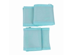 Protetor De Berço Mesh Respirável Ajustável Para Berço De Tamanho Completo Azul Céu