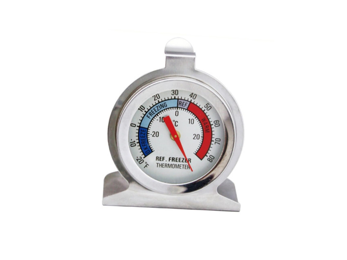 Termômetro Para Freezer Geladeira Vanzack, Pacote Com 4 Unidades, Aço Inoxidável, Monitoramento Preciso De Temperatura