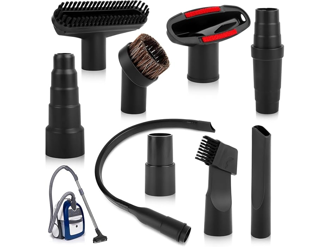 Kit De Acessórios Para Aspirador De Pó Com 9 Peças E Bico Universal Para 32 Mm E 35 Mm Zeuxo