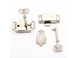 Fechadura Para Porta De Armário Com Chave, Conjunto Estilo Vintage, Gaveta Clássica Para Guarda Roupa Aquaforge