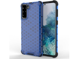 Capa Samsung Galaxy S21 Plus 5G LMOBILE Honeycomb Antichoque Azul