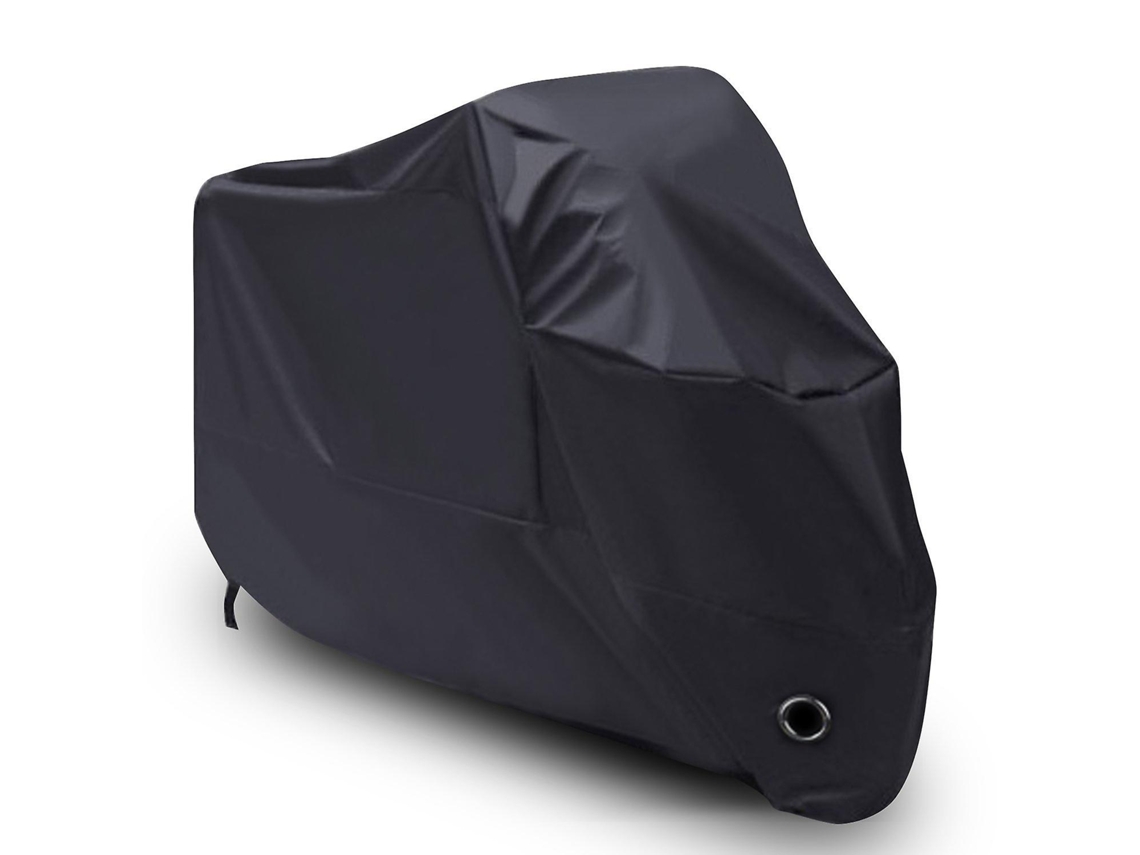 Rebe-funda Moto Impermeável De Poliéster 210d, Resistente Ao Sol, Chuva E Poeira, Tamanho 245×105×125cm, Cor Preta