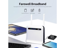 Roteador 4g Lte LAXISCREED 300mbps Industrial