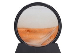 Primerox quadro de Arte de Areia Móvel 3d 7 Polegadas Paisagem Marinha Decorativa Amarela