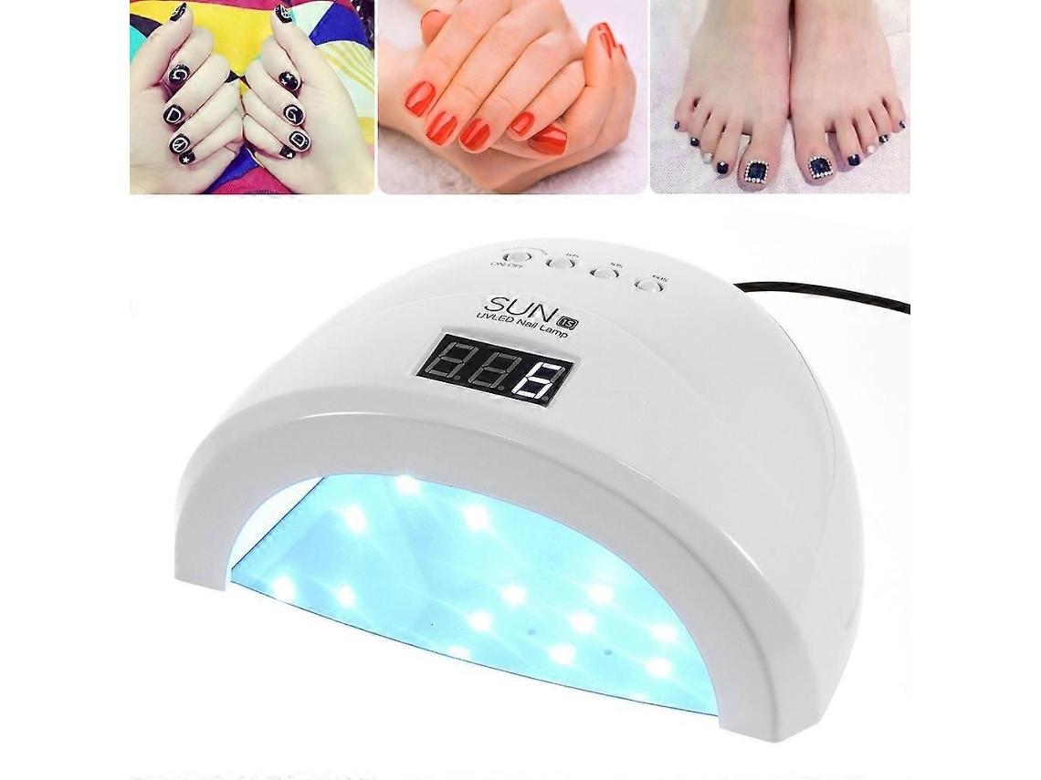 Secador De Unhas Uv Sun 1s 48w Para Unhas Das Mãos E Dos Pés Com Visor Led