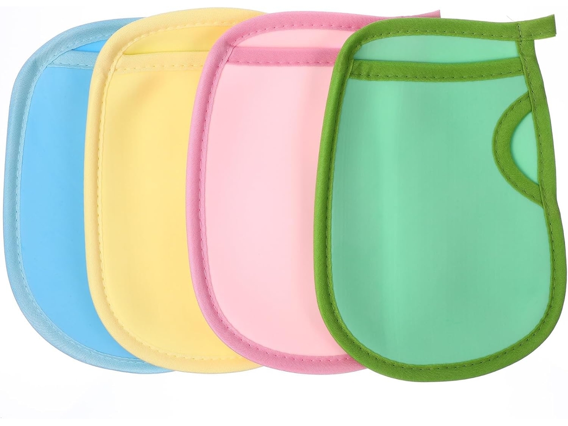 Luvas De Banho Esfoliante Pva, 4 Unidades, Espuma Rica, Para Remover Pele