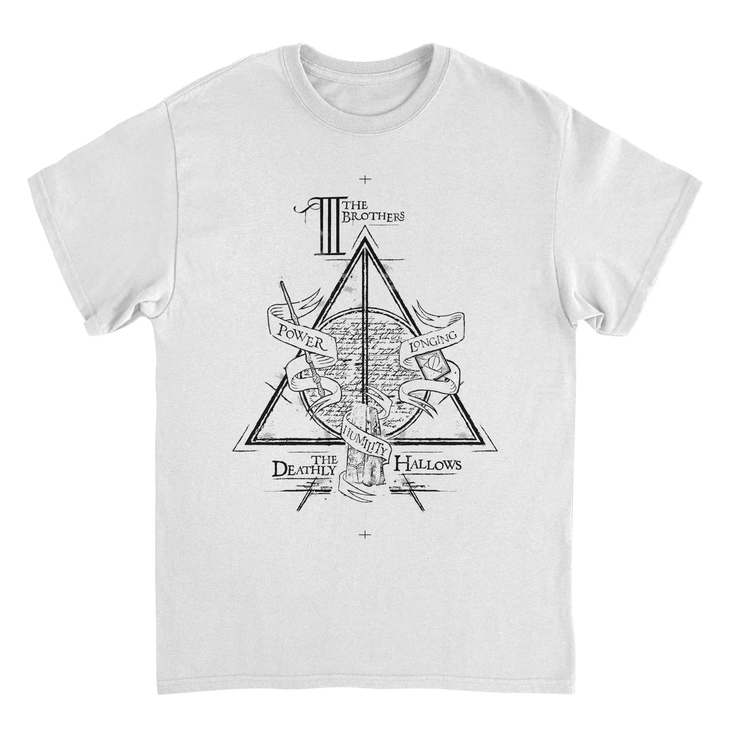 Rockinstone Harry Potter Harry Potter Illustration White T-shirt Size:m