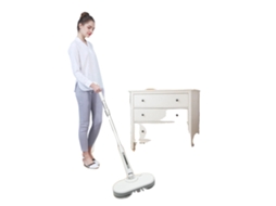 Mop Elétrico Sem Fio, Tanque De Água De 11.8oz, Cabeça Rotativa De 180°, Design Leve, Branco Oem