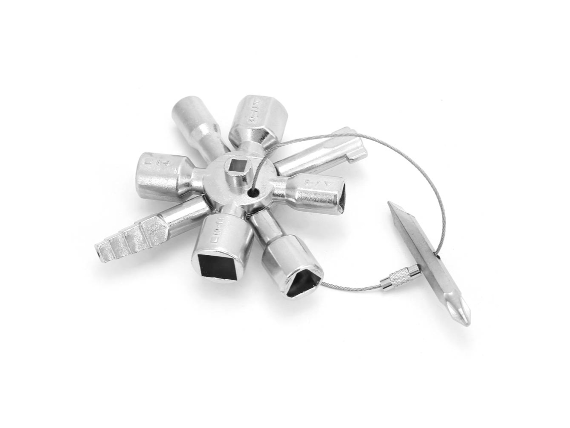 Ferramenta Laxiscreed Versátil Para Electricista E Encanador Com Funções De Interruptor Cruzado E Chave Triangular