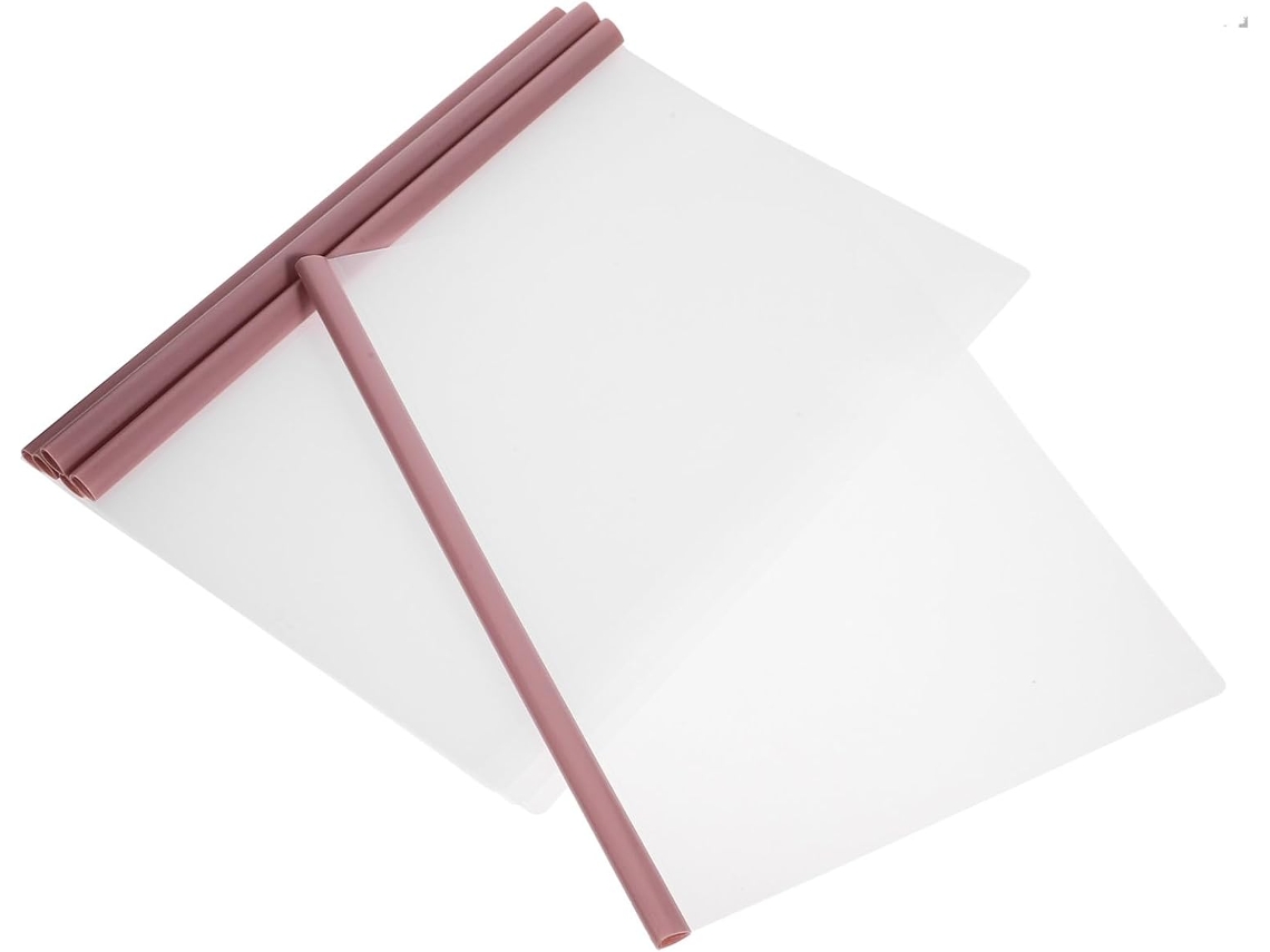 Conjunto De 10 Capas Plásticas Transparentes Rosa