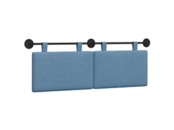 Conjunto 1 Cabeceira Suspensa Vidaxl Azul Cordão (150 X 55 X 5 Cm)