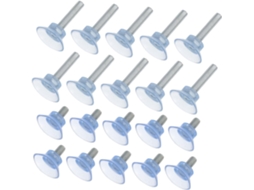 Conjunto De 32 Niveladores Móveis Ajustáveis Em Pvc Com Parafuso E