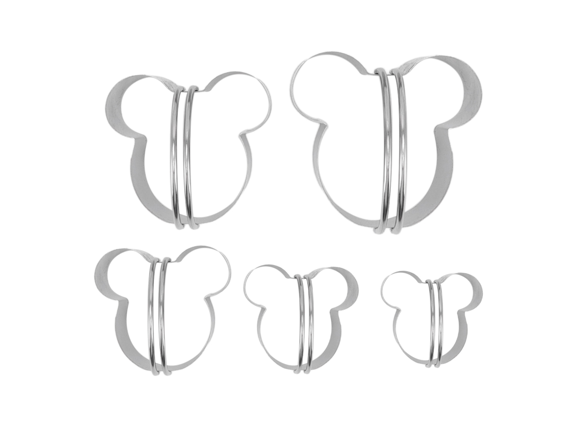 Conjunto de Cortadores de Biscoitos de Aço Inox | S/MARCA